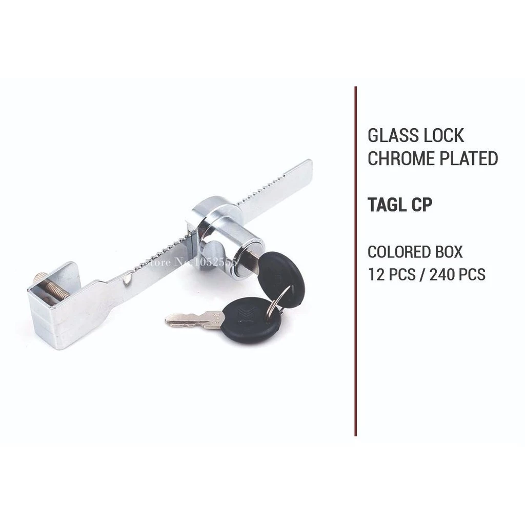 TOPGRADE TAGL-CP Glass Lock Chrome Plated