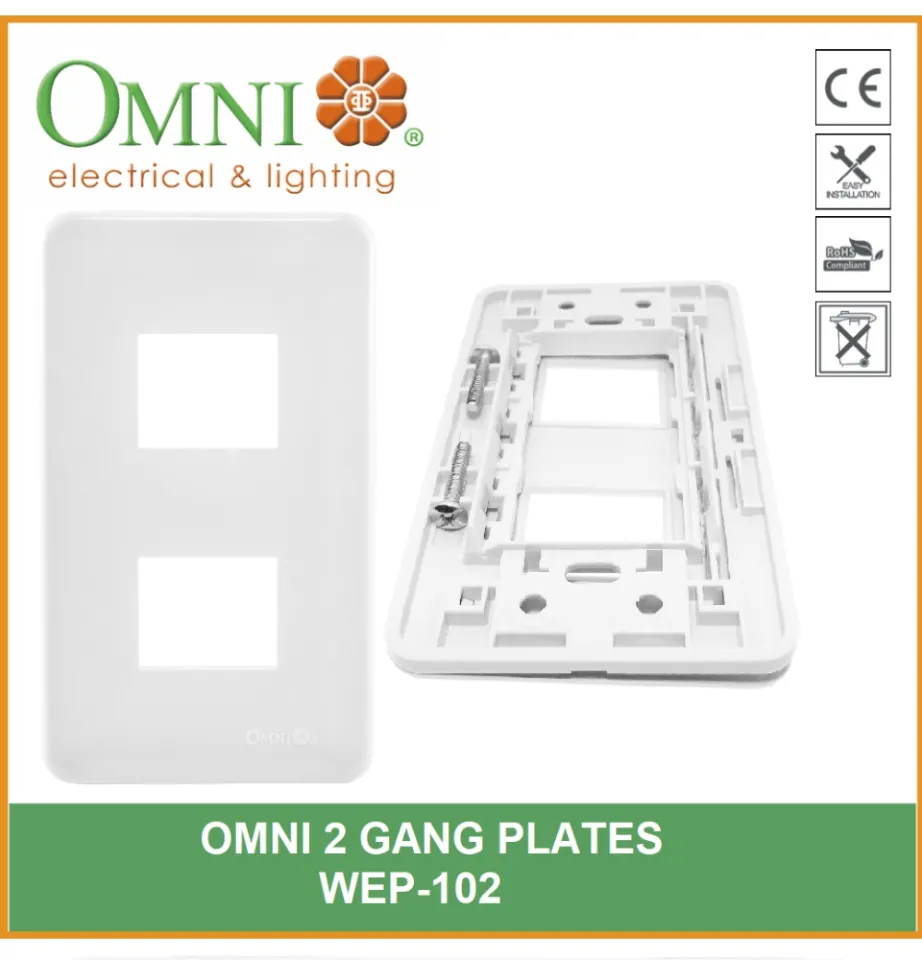 WEP-102-PK 2-GANG PLATE IN BLISTER PACK