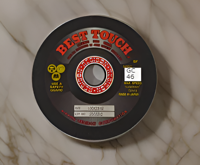 BEST TOUCH - - DEP. CENTER FLEX. GRINDING DISC STONE 
- (4in.) 100 X 2 X 16 X - GC46 (JAPAN) (05974-01030)