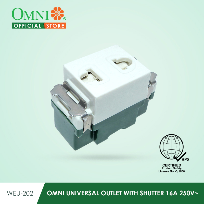 WEU-200-PK UNIVERSAL OUTLET 16A 250V IN BLISTER PACK