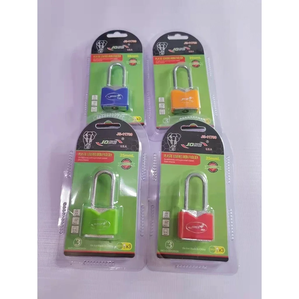Regina RG-PC-40 Colourful Plastic Covered Iron Padlock 40mm.webp