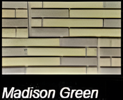 ASI MADISON GREEN STACKED BRICKS