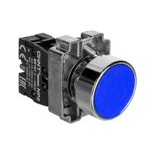 NP2-BA65 1NO+1NC BLUE METAL HEADED PUSH BUTTON