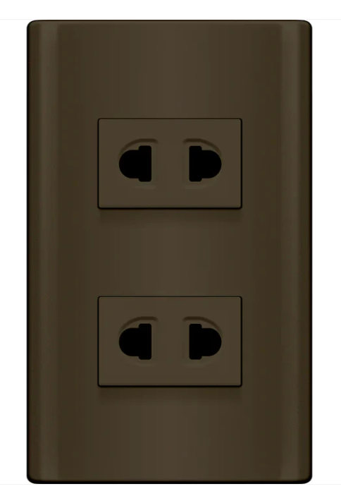 MDS113/DG 2 GANG UNIVERSAL OUTLET SET