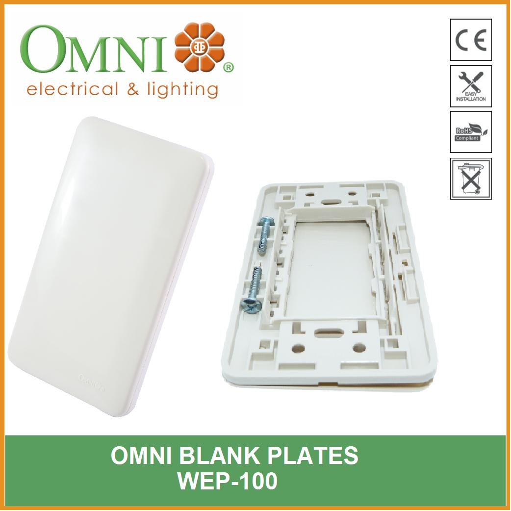 WEP-100-PK BLANK PLATE IN BLISTER PACK