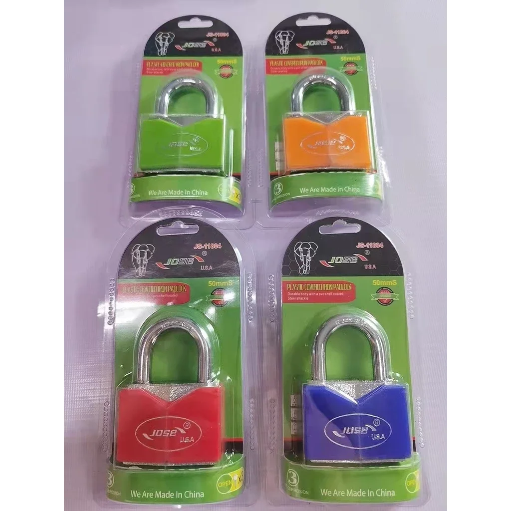 Regina RG-PC-30 Colourful Plastic Covered Iron Padlock 30mm.webp