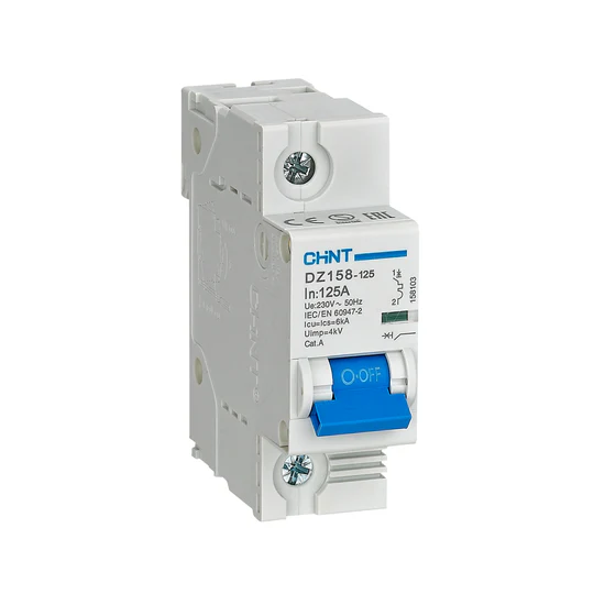 DZ158-1251P100A6KA 100A MAIN MINIATURE CIRCUIT BREAKERS