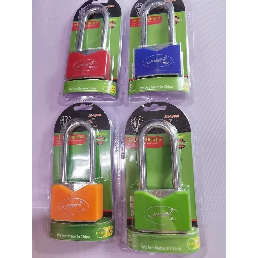 Regina RG-PC-60 Colourful Plastic Covered Iron Padlock 60mm.webp