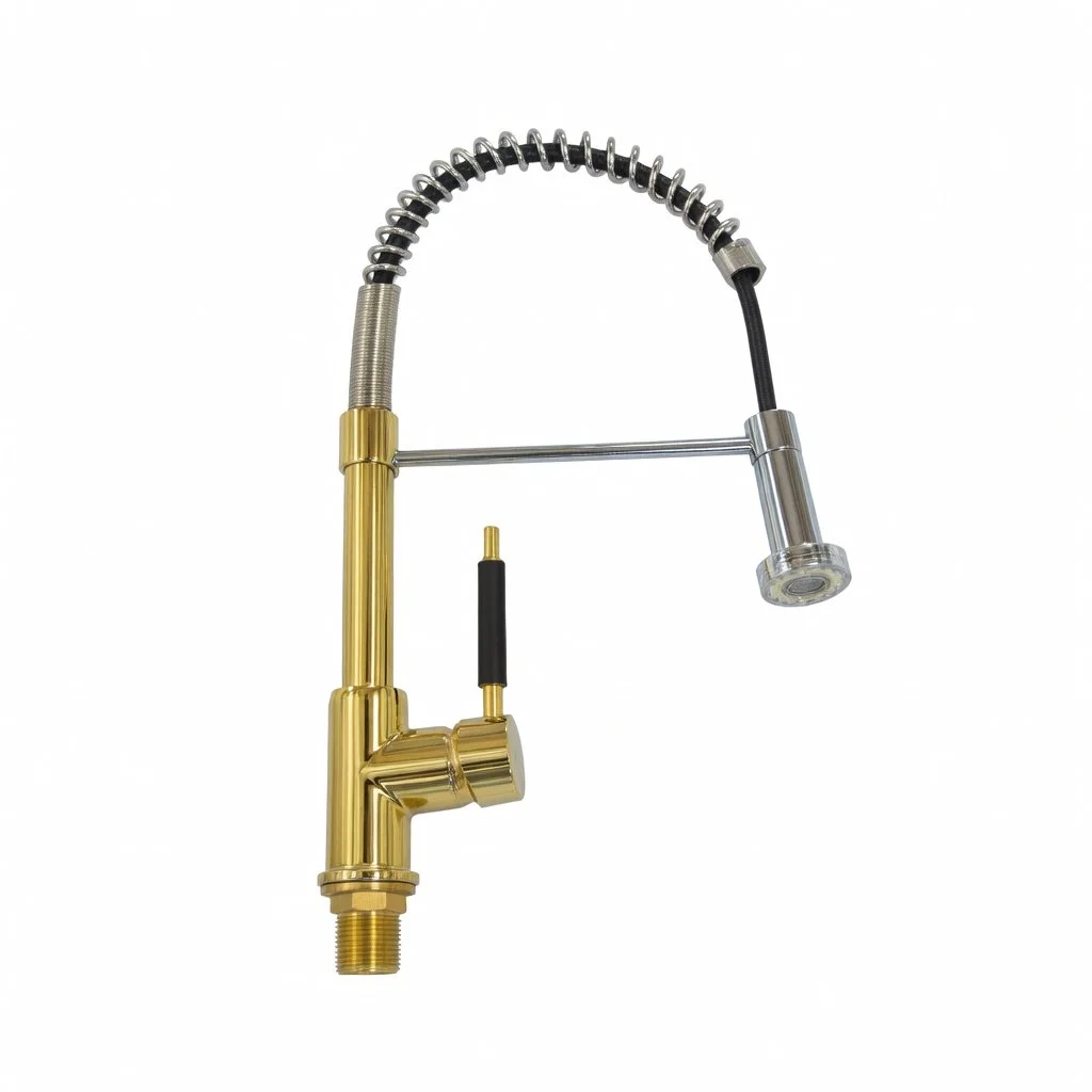 SHARK SF1010 Brass Kitchen Faucet Hot and Cold Mixer