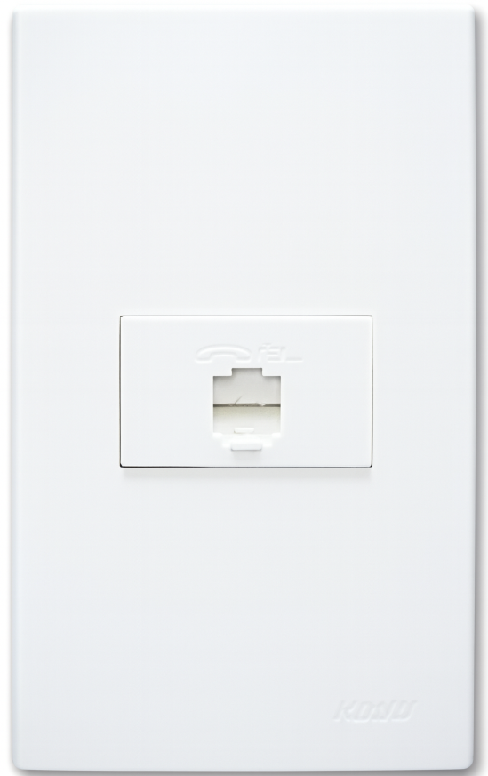 WD211 1 GANG TELEPHONE MODULAR JACK