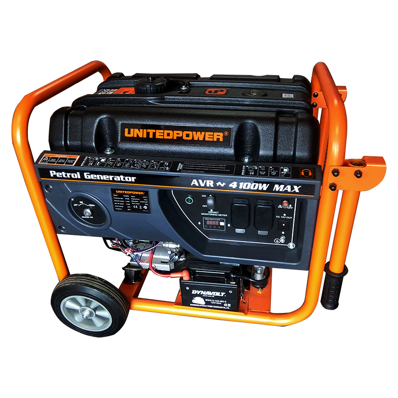 UNITED POWER GENERATOR GASOLINE SERIES GG4600E 60HZ 15L FUEL TANK CAPACITY 270CC DISPLACEMENT