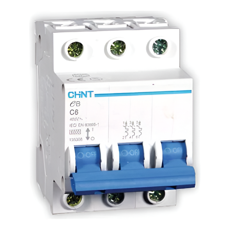 EBG 3P C10 6KA 10A MINIATURE CIRCUIT BREAKERS