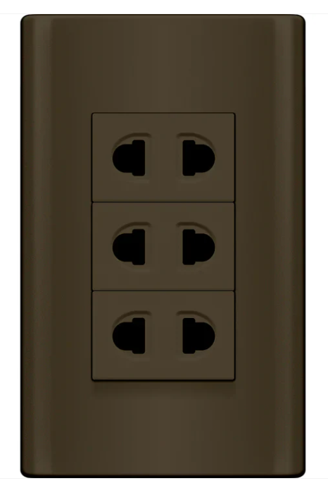 MDS115/DG 3 GANG UNIVERSAL OUTLET SET