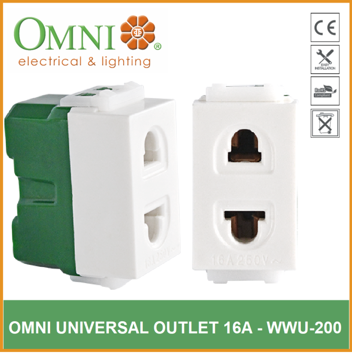 WWU-200 UNIVERSAL OUTLET 16A