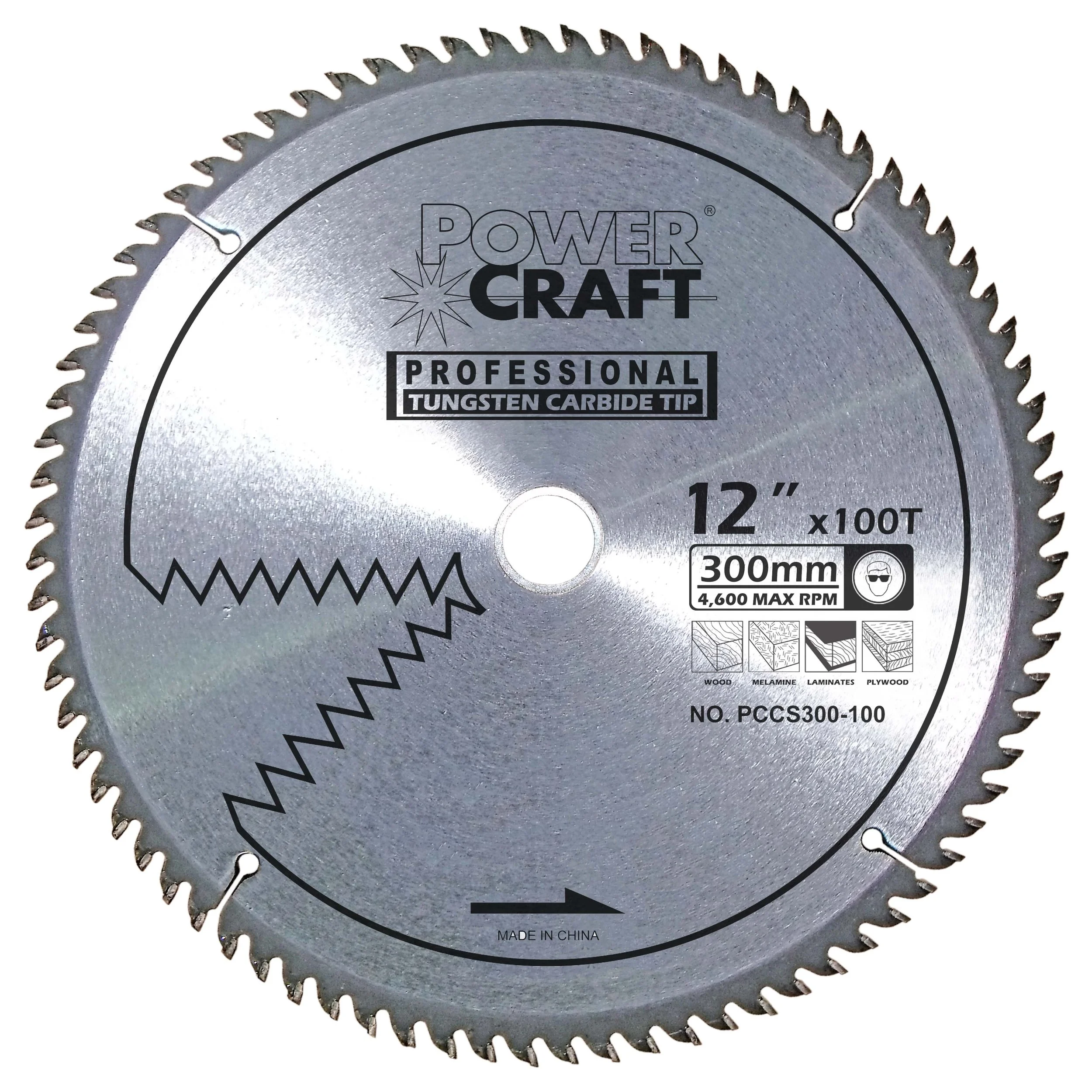 POWERCRAFT CIRCULAR SAW TCT PROFESSIONAL TYPE CIRCULAR SAW BLADES :FOR WOOD 10 1 30T