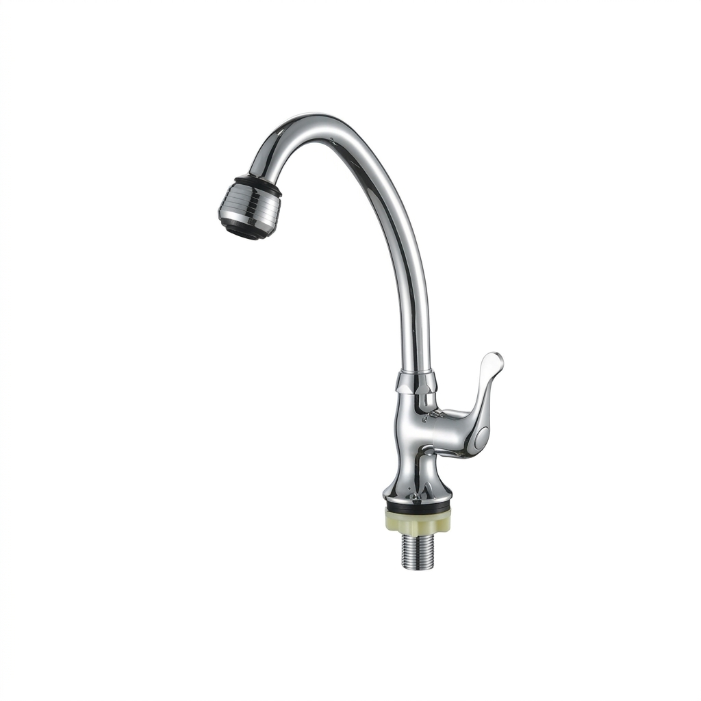 SHARK Gooseneck Kitchen Faucet with Aerator