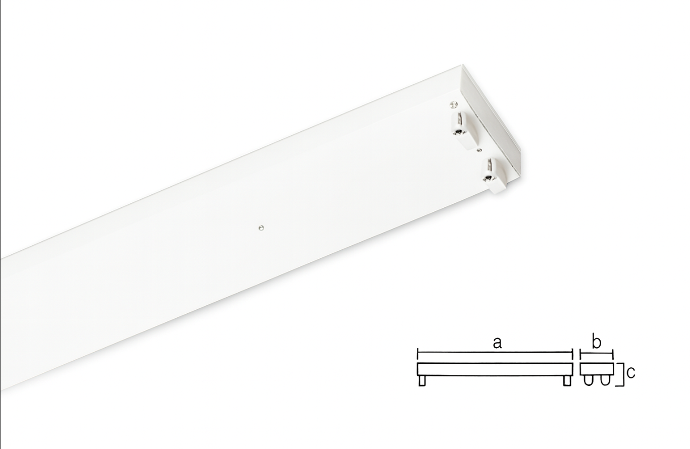ELSFBT2X20/0 T8 2X20W FIXTURE ONLY