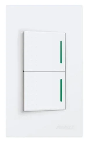 WD513 2 GANG SWITCH WITH REFLECTOR