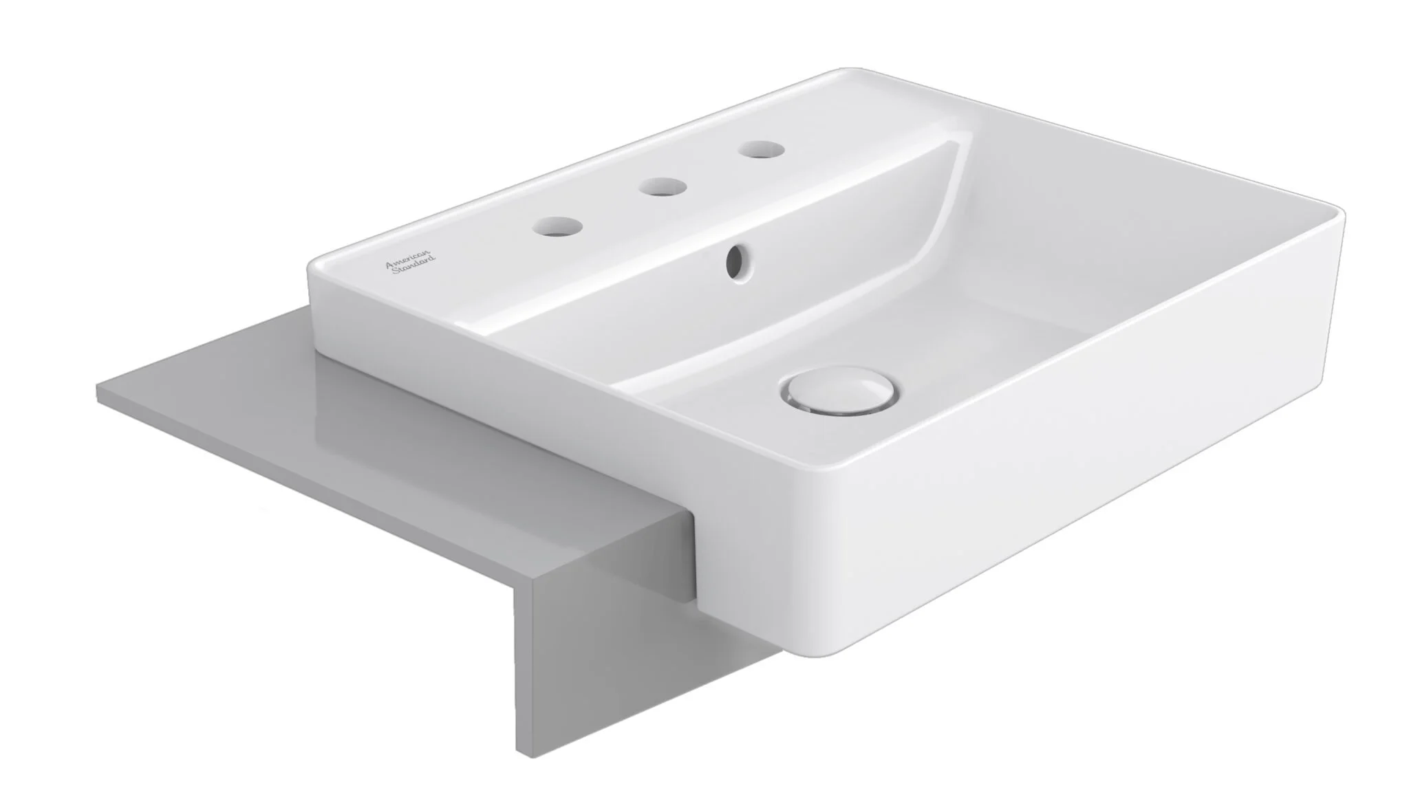 LIXIL Acacia Supasleek Semi CT Basin 550mm (3H) CCASF419.108