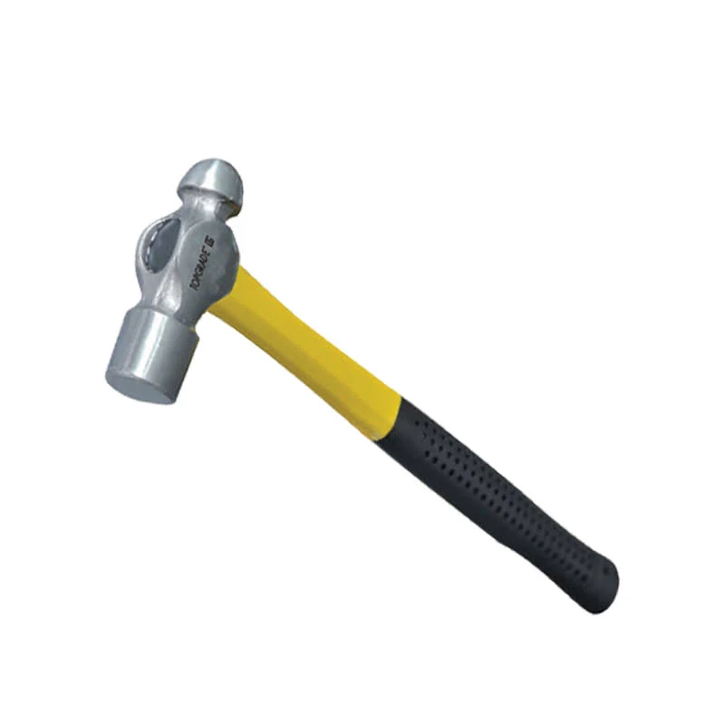 TOPGRADE Ball Pein Hammer with Yellow & Black Fiber Glass Handle 16oz