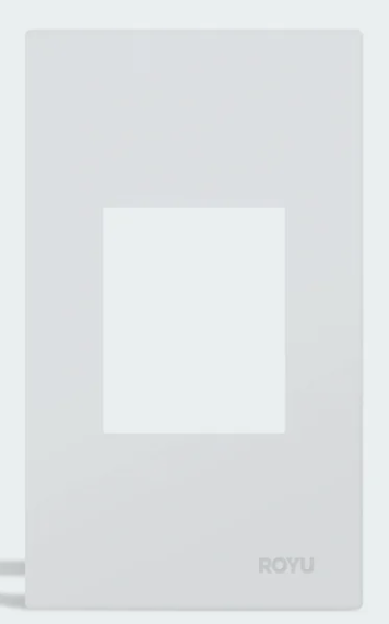 RWP8 1 GANG PLATE FOR UNIVERSAL OUTLET WITH GROUND