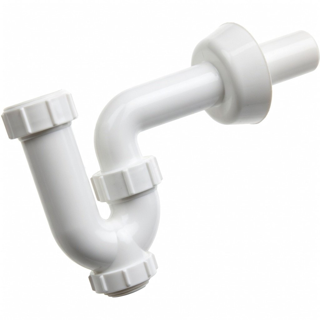 SHARK SF1107 ABS Basin P-Trap White 1-1/4"