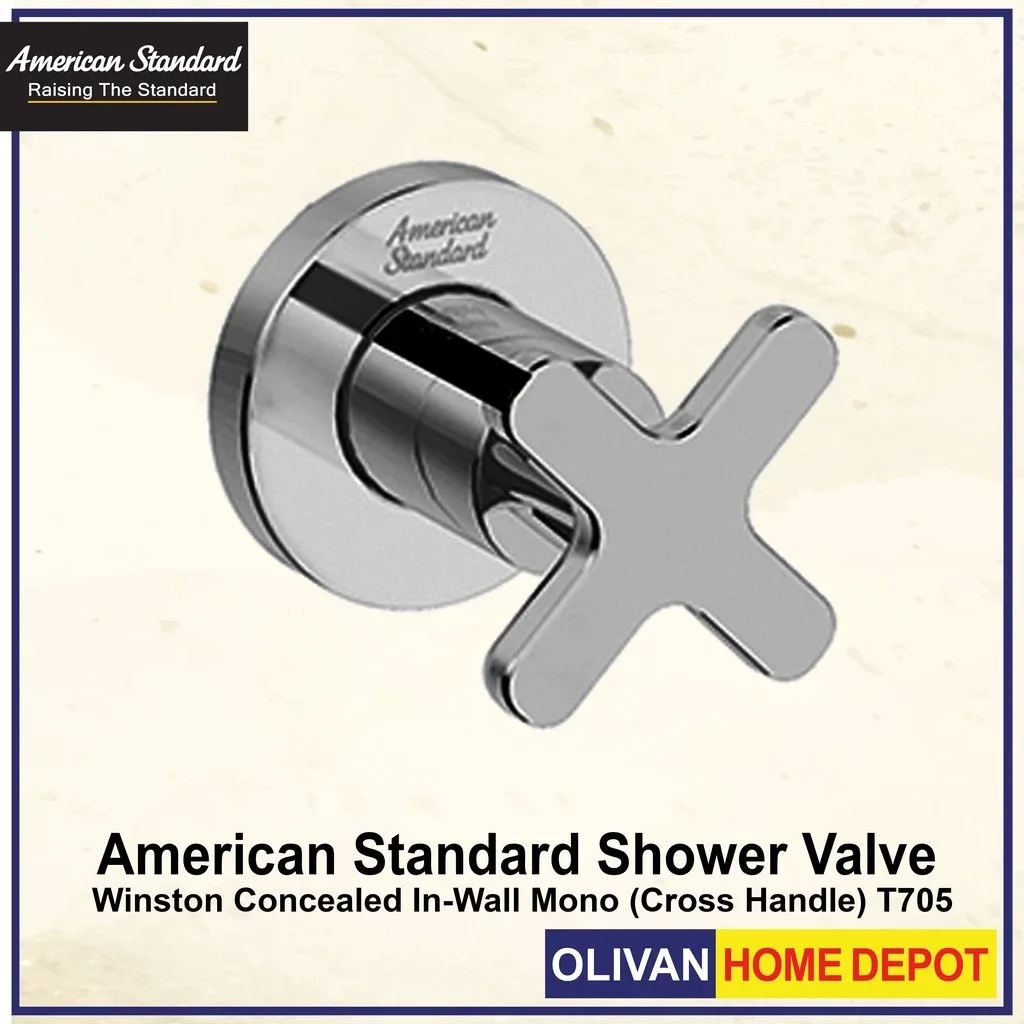 LIXIL Winston Cross Handle In-Wall Mono Shower Valve T705