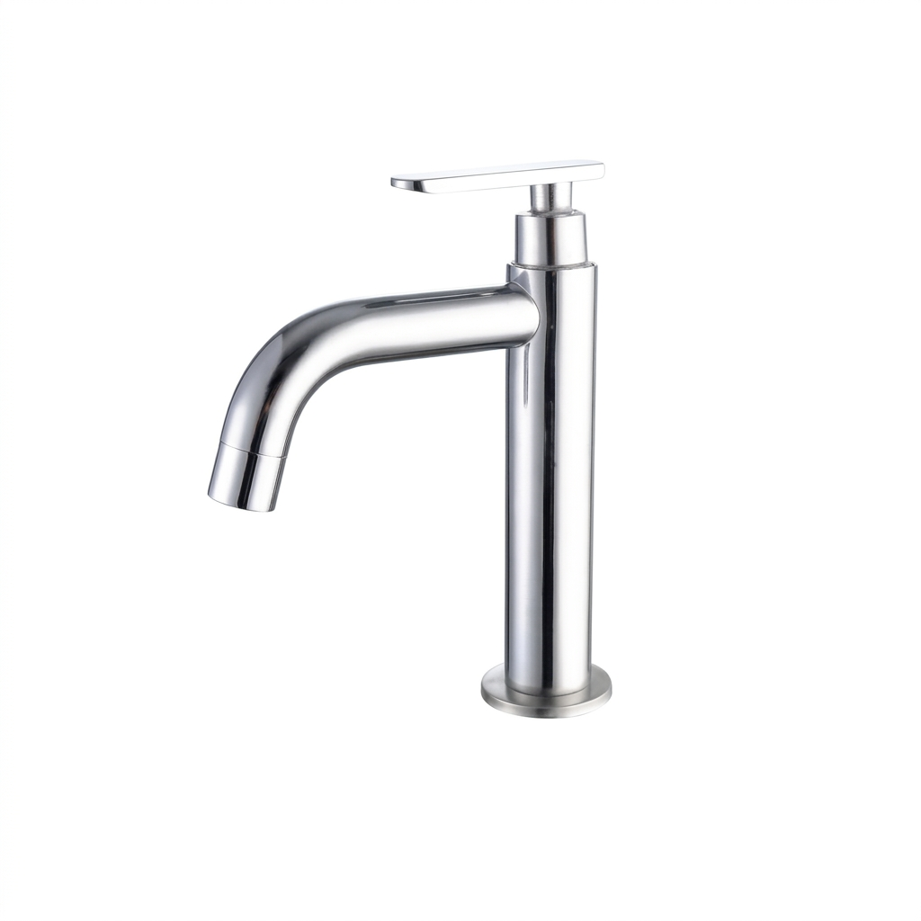 SHARK SF2230-CP Basin Faucet Stainless Chrome Plated Short-Cold Line