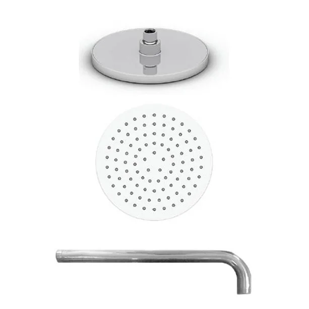 LIXIL Round ABS Air-In Rainshower Head w/ Arm 200mm S025