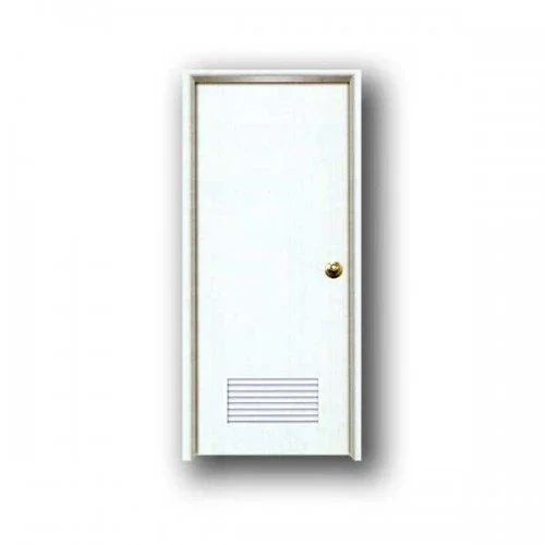 PLAIN DOOR WBA WHITE WITH LOUVER AND DOOR KNOB.webp