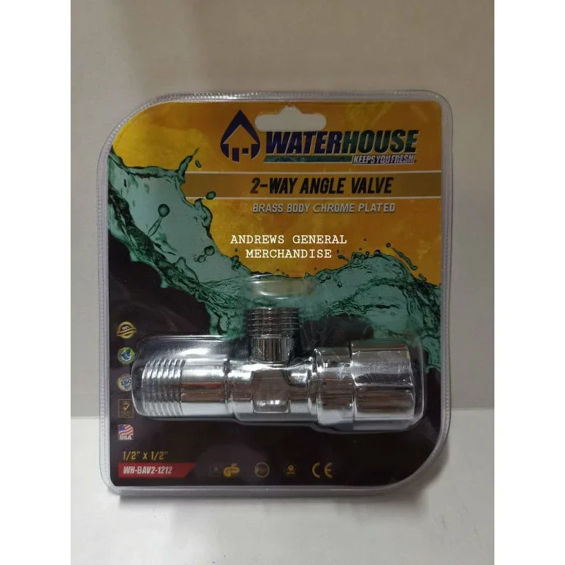 LIXIL 2 pcs Angle Valves 1/2X1/2; Brass P-Trap 151700000P