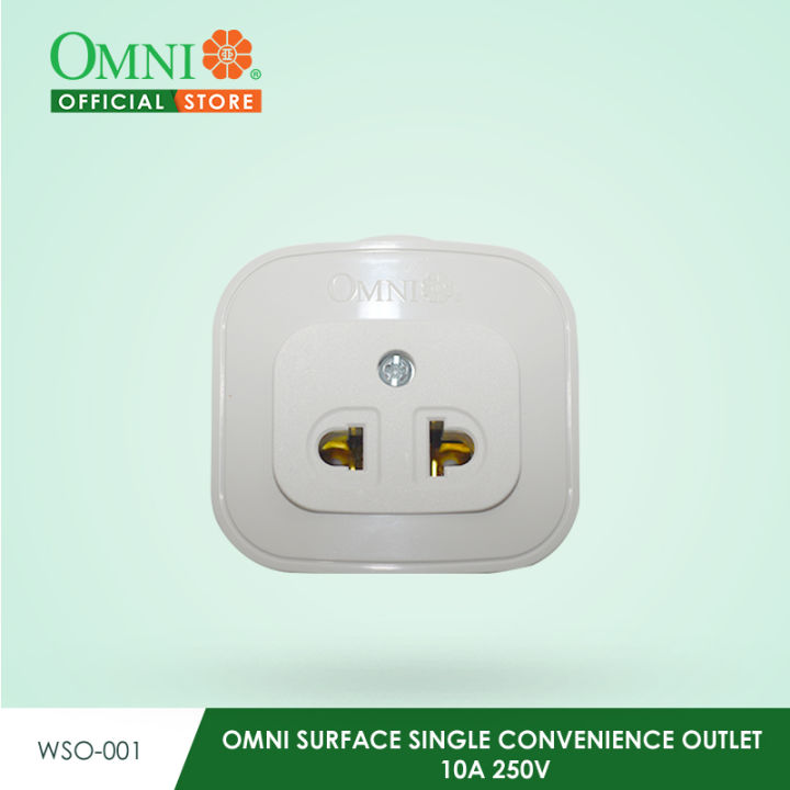 WSO-001-PK SURFACE SINGLE CONVENIENCE OUTLET 10A 250V IN BLISTER PACK