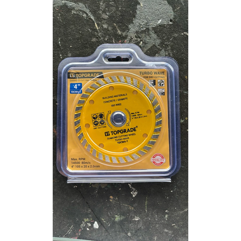 TOPGRADE Diamond Cutting Wheel (Continuous) 4"