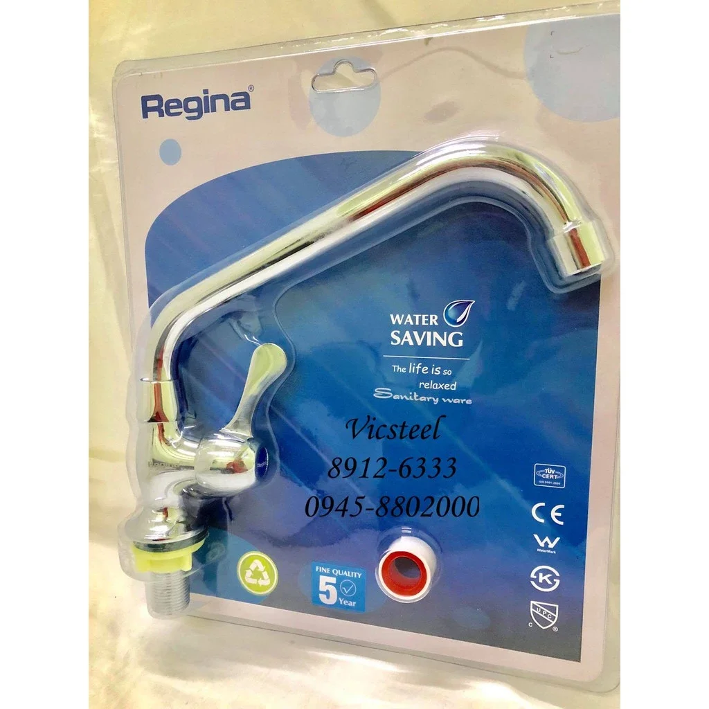 Regina RG-4822 Gooseneck Kitchen faucet Lever Handle.webp