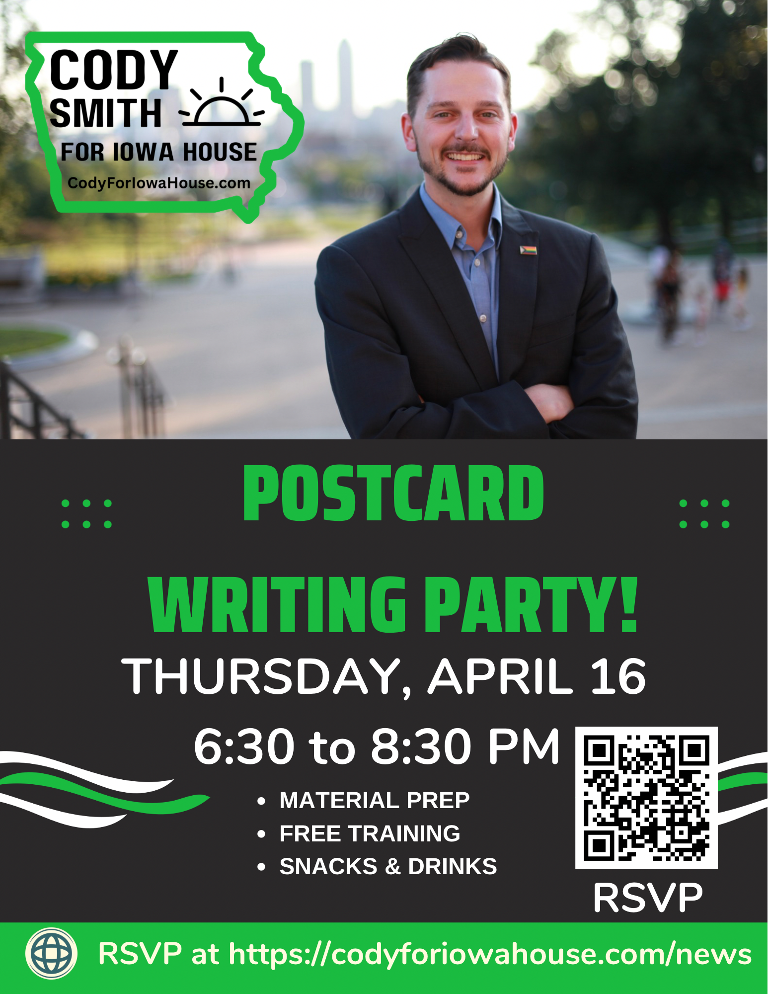 RSVP: 4-16 POSTCARD WRITING PARTY