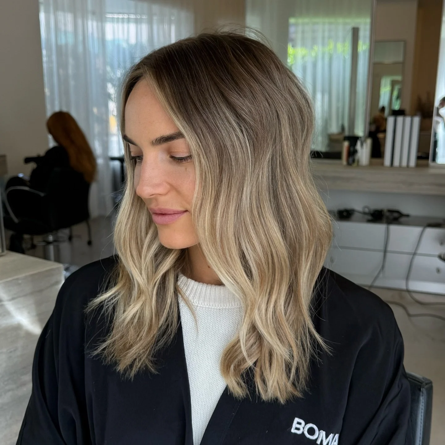 Introducing her best hair era ✨

Our goal: Transition from high-maintenance highlights to a soft, dimensional blonde. With a &ldquo;less is more&rdquo; approach, a few intentional lowlights, a bright face frame, and a fresh gloss. 

Time: She&rsquo;s