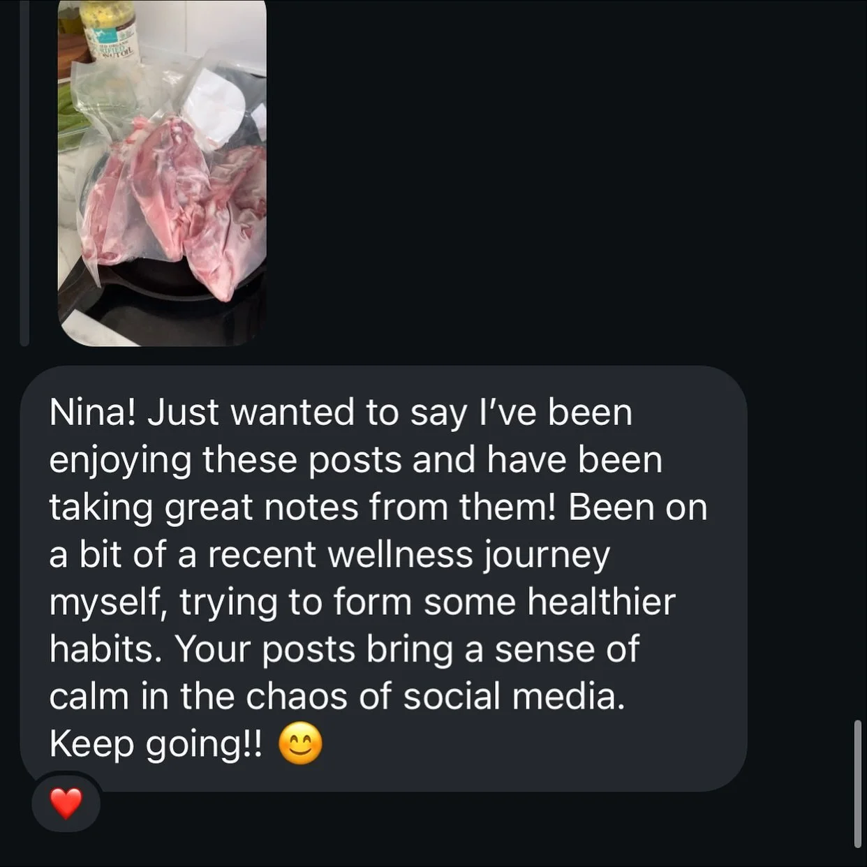 If you see someone doing something cool, or their message or approach lands or resonates with you, let them know!

Some lovely feedback I received today which has made my week 🥹💛