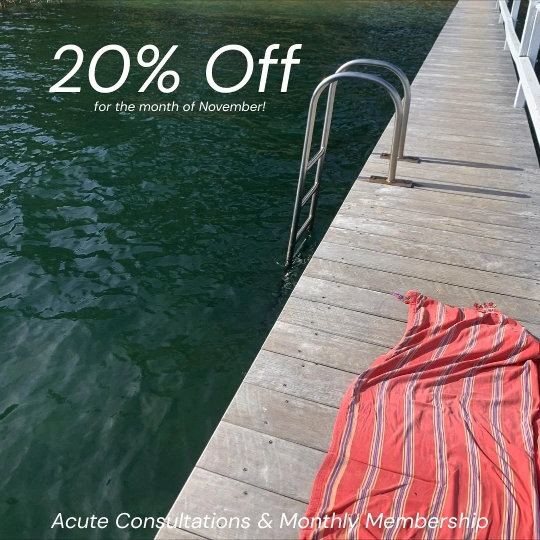 20% off Acute Consultations and Monthly Membership for the whole of November! 

Use code &lsquo;READY20&rsquo; at checkout.

Please DM me with any questions. 

Alternatively, you can send me an email at hello@ninagibbinsnutrition.com 

💙💙💙