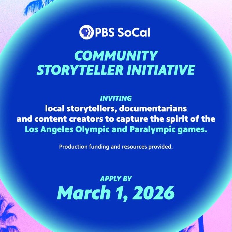 Looks like a great opportunity for our SELA storytellers! Represent! 

Via @pbssocal - If you're a Southern California-based content creator, here's an opportunity for you!

Over the next three years, PBS SoCal will work with local creators to captur