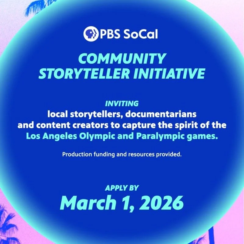 Looks like a great opportunity for our SELA storytellers! Represent! 

Via @pbssocal - If you're a Southern California-based content creator, here's an opportunity for you!

Over the next three years, PBS SoCal will work with local creators to captur