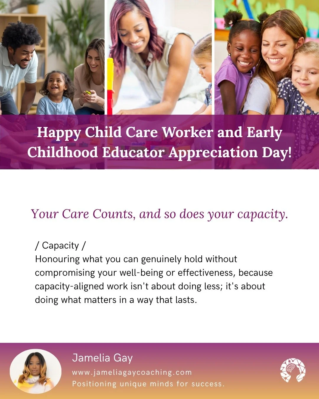 Today, we celebrate the hearts and hands that shape our children's futures, even more than we usually do🎉

Your care counts.
Your capacity counts.
You count.

To every educator showing up with intention, grace, and resilience: Thank you for affirmin