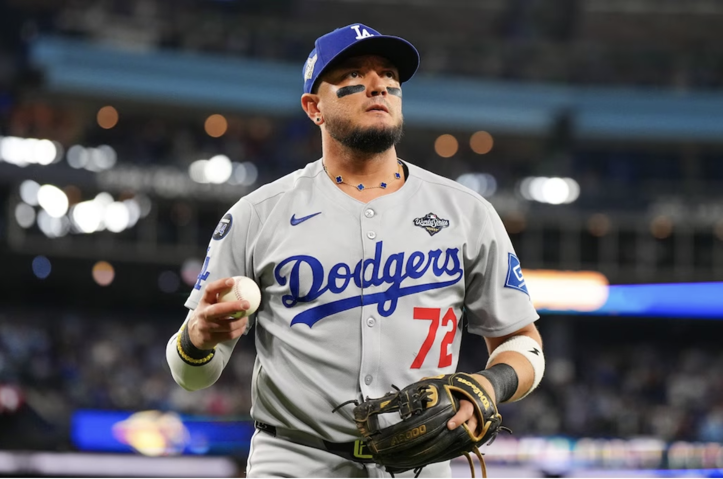 Miguel Rojas Wearing Van Cleef at World Series