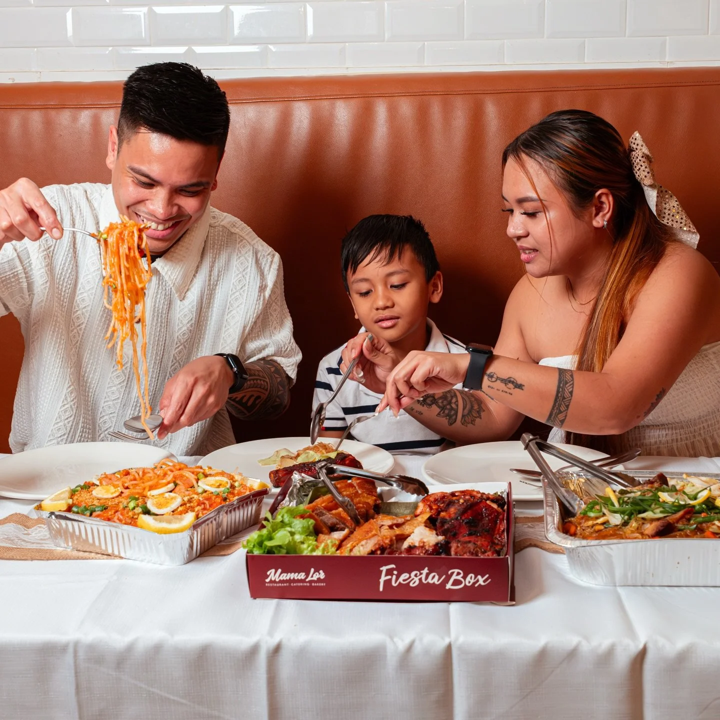 Our Fiesta Boxes at Mama Lor are packed with Filipino favourites and perfect for family dinners, celebrations, and get-togethers 🫶🇵🇭
From crispy lechon to BBQ and chicken inasal, we&rsquo;ve got everyone covered.

👉 Order your Fiesta Box now at w