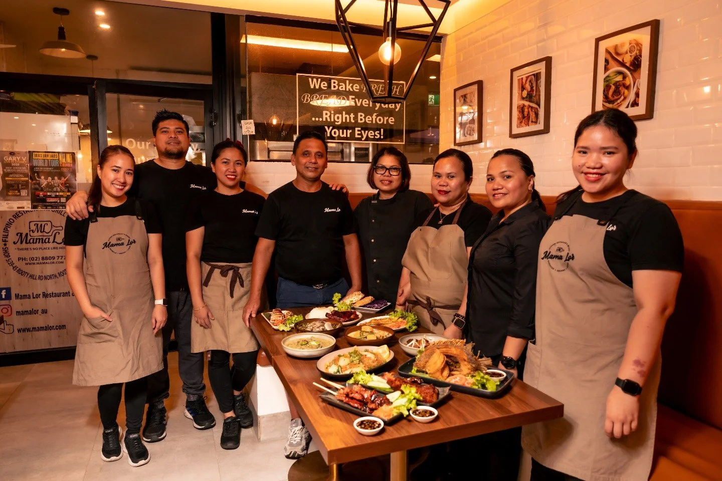 Meet the heart behind Mama Lor Sydney 🤍🇵🇭

Our amazing team works hard every day to serve you authentic Filipino flavours, warm smiles, and that feeling of home. From the kitchen to the front counter, it&rsquo;s all made with love.

Come say hi an