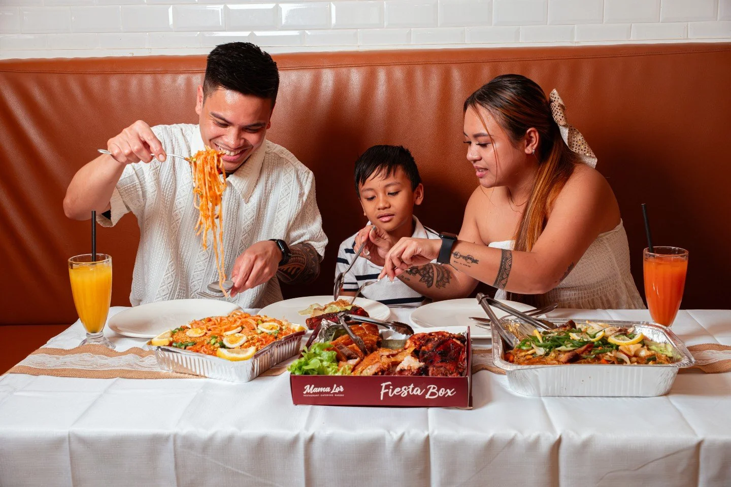 Good food. Family together. No cooking required.

The Mama Lor Fiesta Boxes are perfect for family gatherings, celebrations, or those nights when you just want an easy dinner everyone will enjoy.

Packed with Filipino favourites and made for sharing,