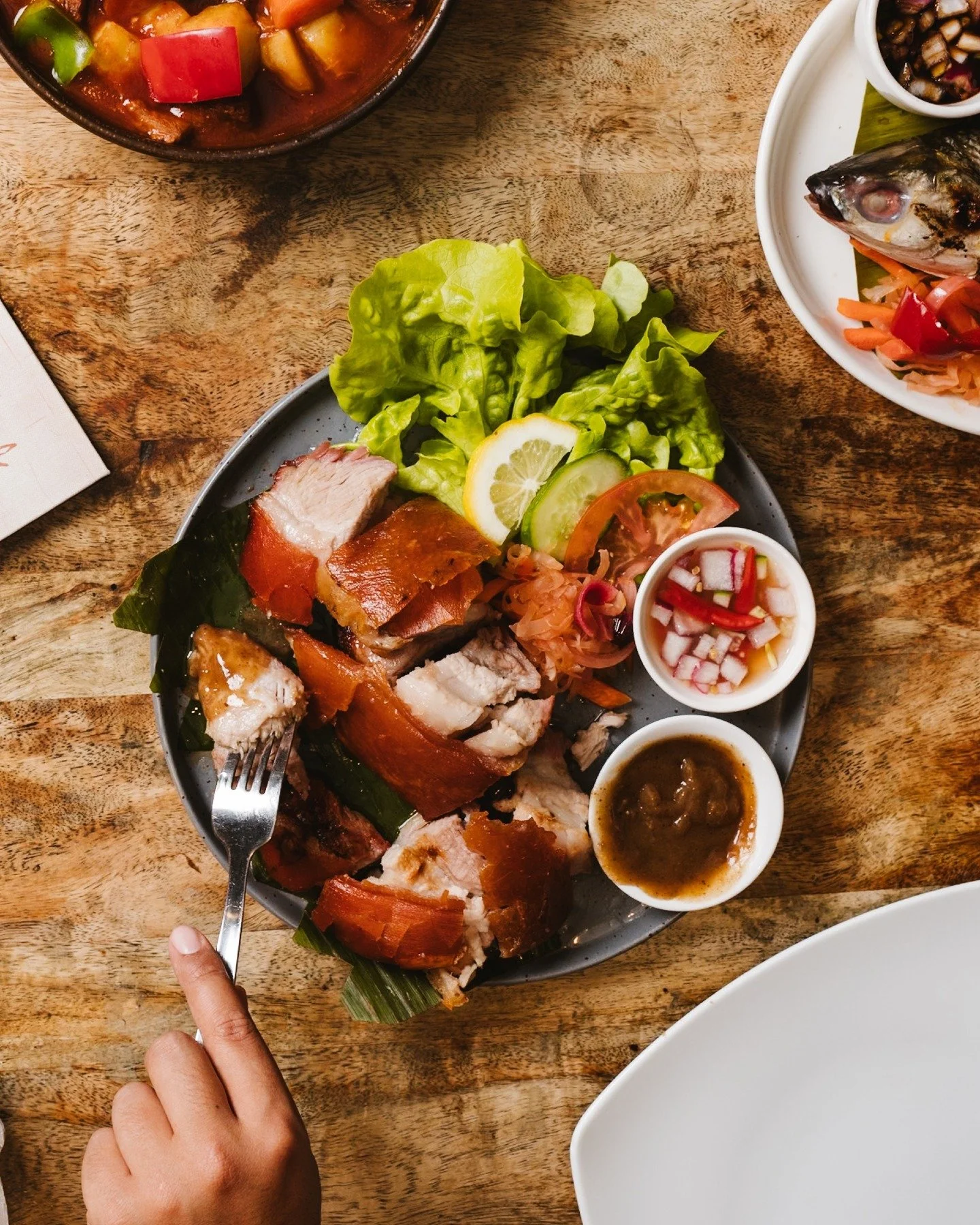 Cebu Lechon Belly done the way it should be.

Slow roasted, crispy skin that hits you with that perfect crackle&hellip; then straight into juicy, flavour packed pork that doesn&rsquo;t miss. This is Cebu&rsquo;s authentic roasted pork belly, served r