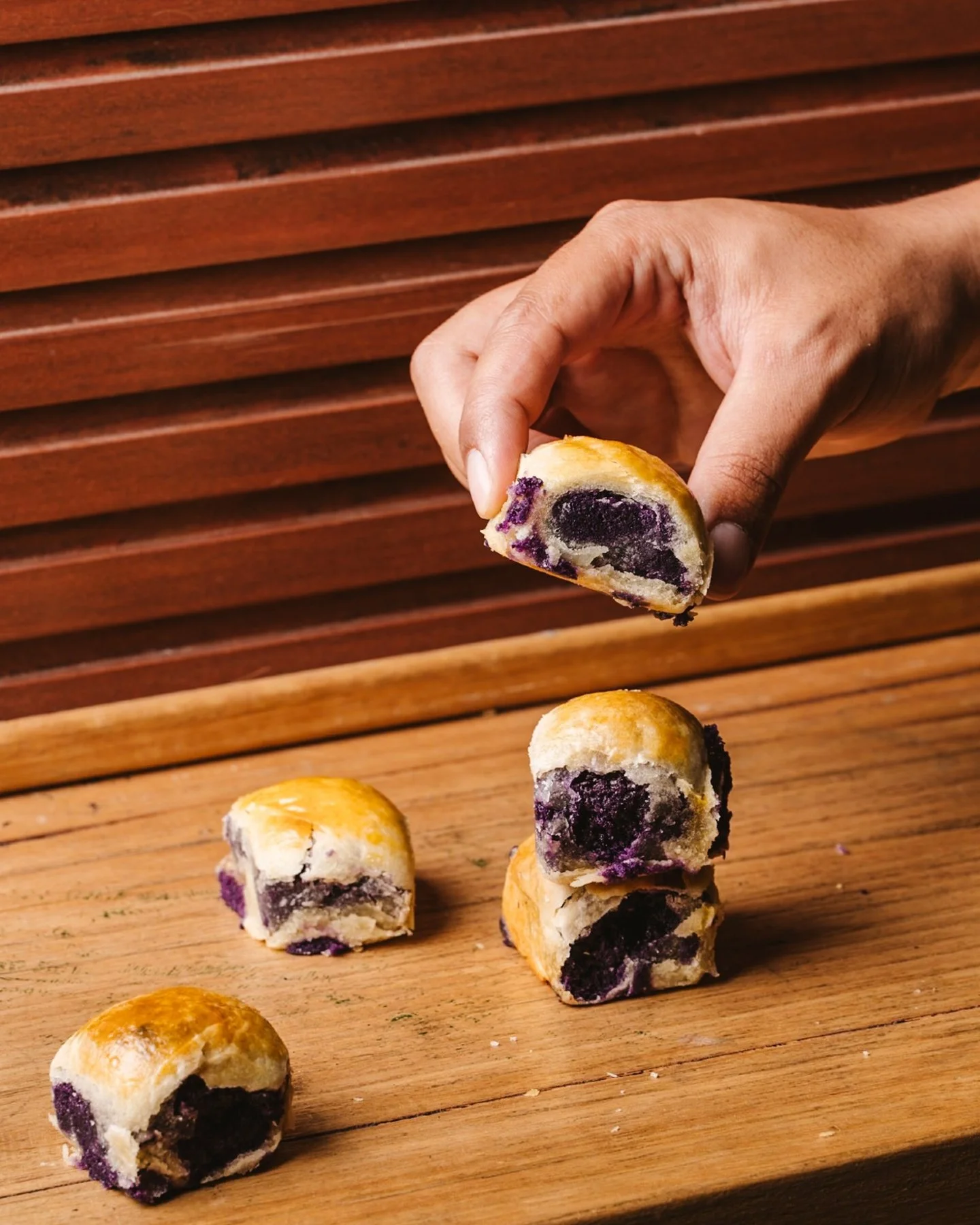 Hopia Ube - the little purple yam pastry that's been hiding in Filipino lunchboxes for generations. Flaky pastry, sweet ube filling, the kind of snack you'd sneak from the kitchen before dinner. 🟣

Swipe to see what's inside &rarr;

📍 Visit us in M