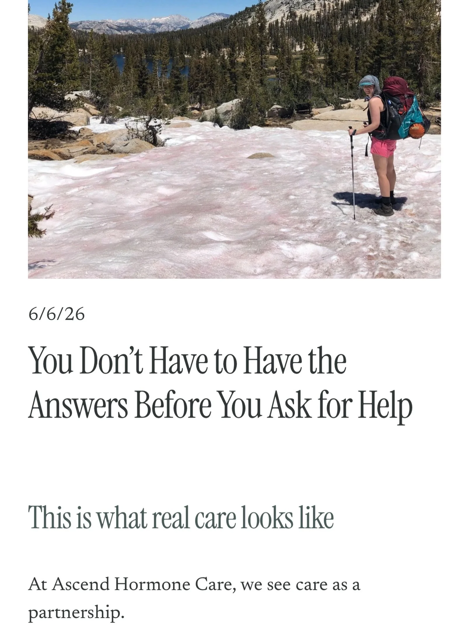 New Blog Post Is Up-link in comments.

✨ You don&rsquo;t have to have the answers before you ask for help.

So many women come into perimenopause and menopause wondering if what they&rsquo;re experiencing is &ldquo;normal.&rdquo;

They&rsquo;re exhau