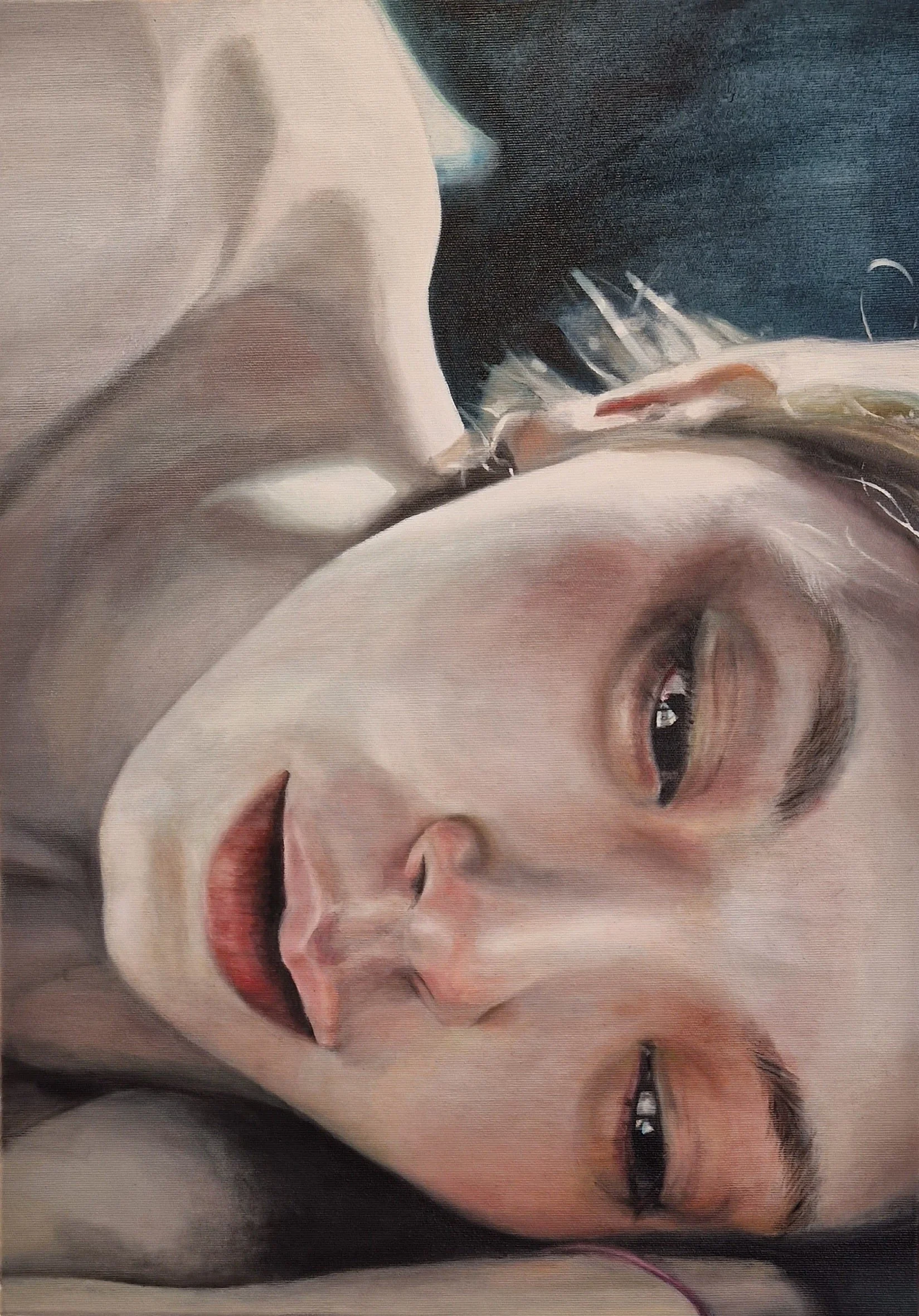 Sad • 2023 • 50x70 • Öl / Leinwand