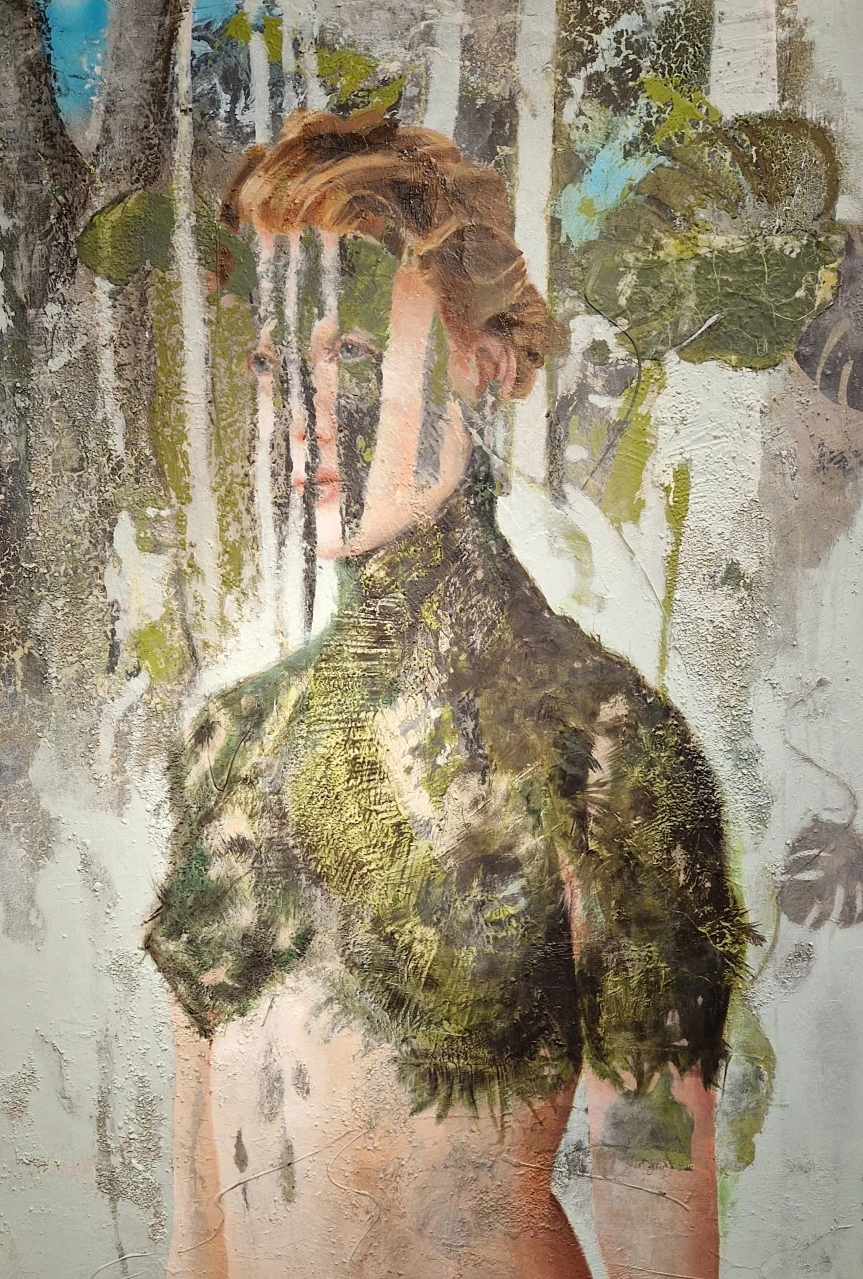 Camouflage • 2022 • 70x100 • mixed media / Leinwand